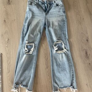 Distressed Light Blue Women's Jeans